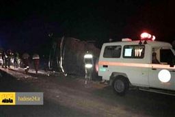 جزئیات واژگونی اتوبوس در محور میناب_بندرعباس