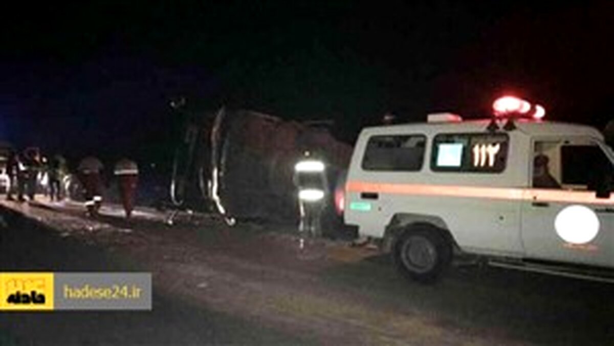 جزئیات واژگونی اتوبوس در محور میناب_بندرعباس