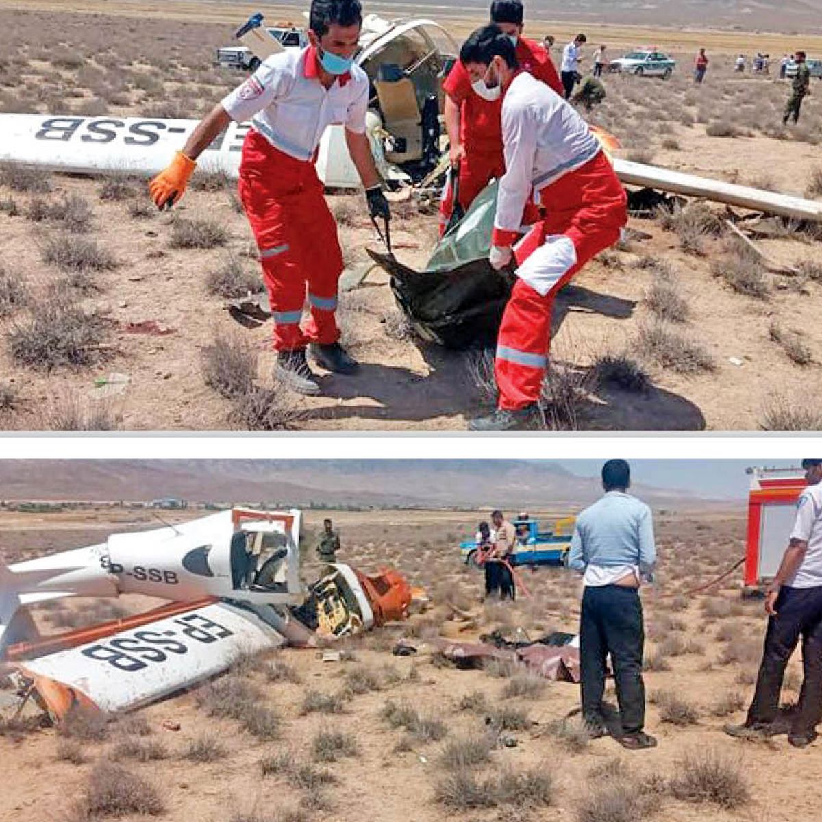 سقوط هواپیمای آموزشی؛ فوت استادخلبان و دانشجو در بجنورد