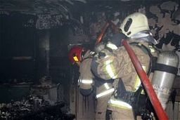 حریق ساختمان ۹ طبقه در کرج