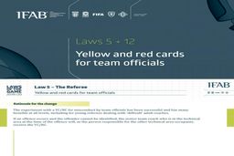 قانون جدید فوتبال؛ نشان دادن کارت زرد یا قرمز به مربی و مسئولین تیم‌ها