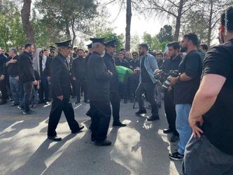 خاکسپاری شهید حاجی زاده 