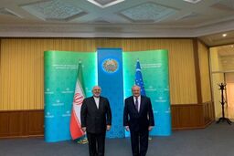 دیدار و گفتگوی ظریف با همتای ازبکستانی در تاشکند