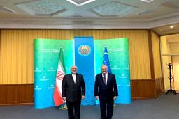 دیدار و گفتگوی ظریف با همتای ازبکستانی در تاشکند