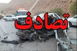 یک کشته و یک مصدوم در تصادف اتوبان تهران-پردیس
