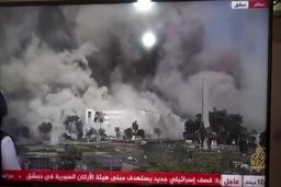 نخستین تصاویر از بمباران کاخ ریاست جمهوری سوریه و ترور الجولانی