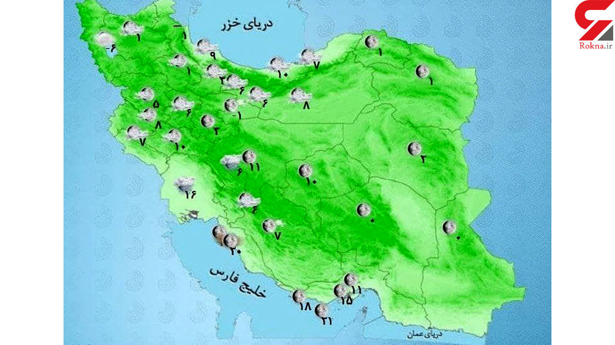 اسامی استان هایی که درگیر برف و بارش می شوند + جزئیات