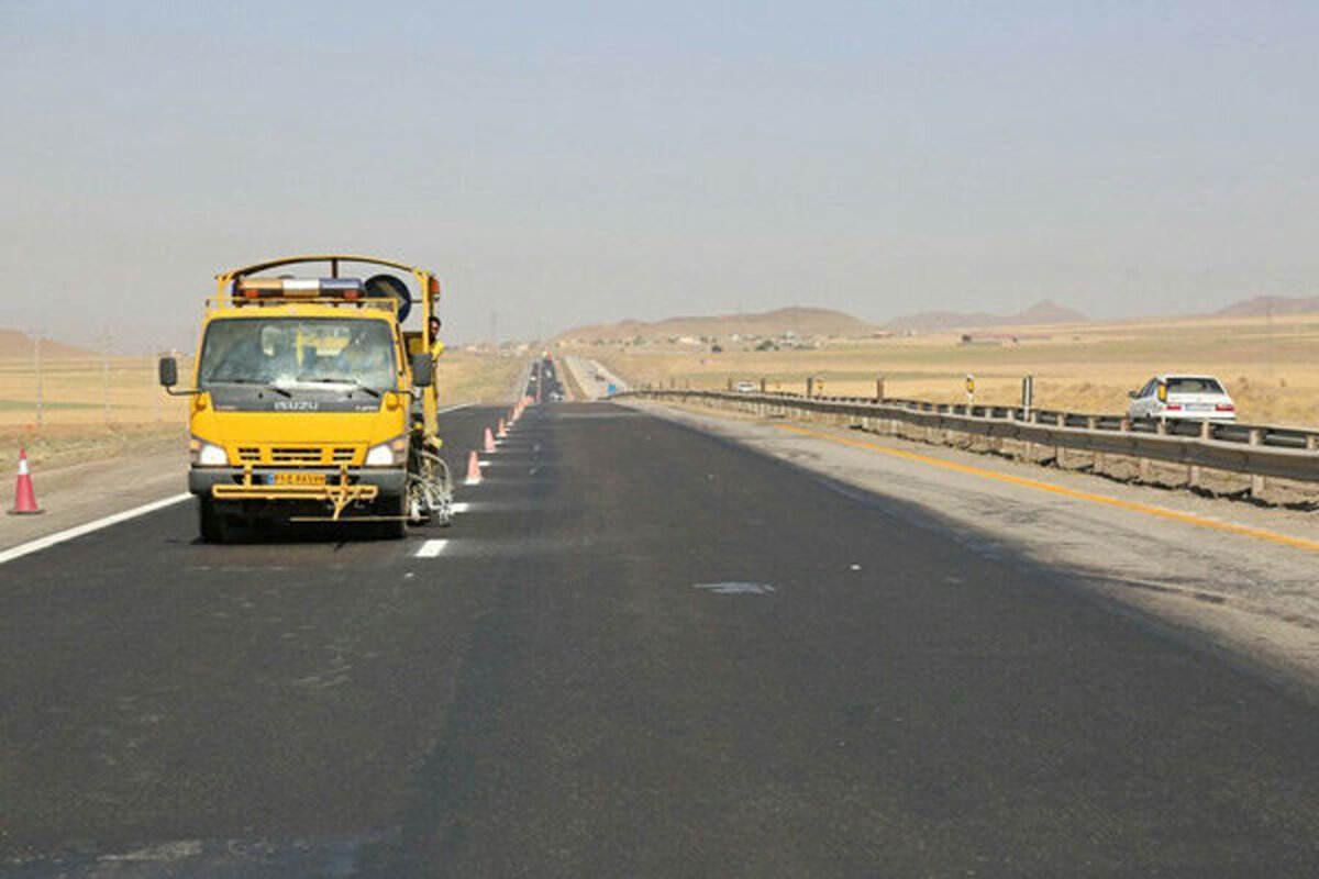 ۵۵ کیلومتر از محور هراز خط کشی شد