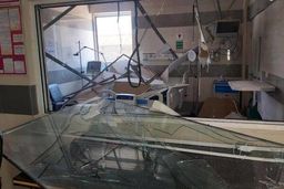 بیمارستان فارابی هدف قرار گرفت + تصاویر تلخ