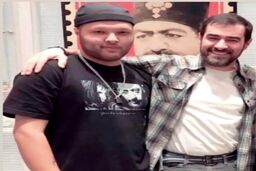 چهره جدید و عجیب  شهاب حسینی و پسرش