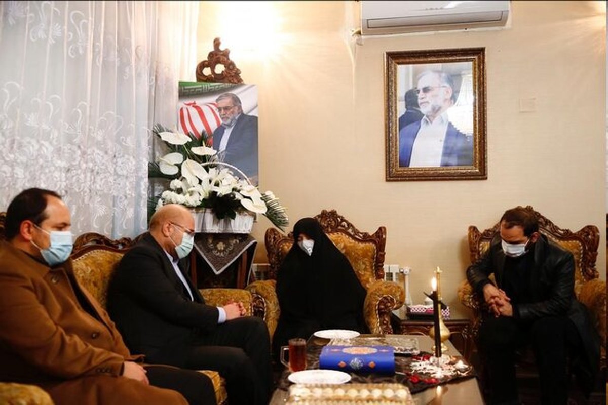 دیدار قالیباف با خانواده شهید فخری زاده