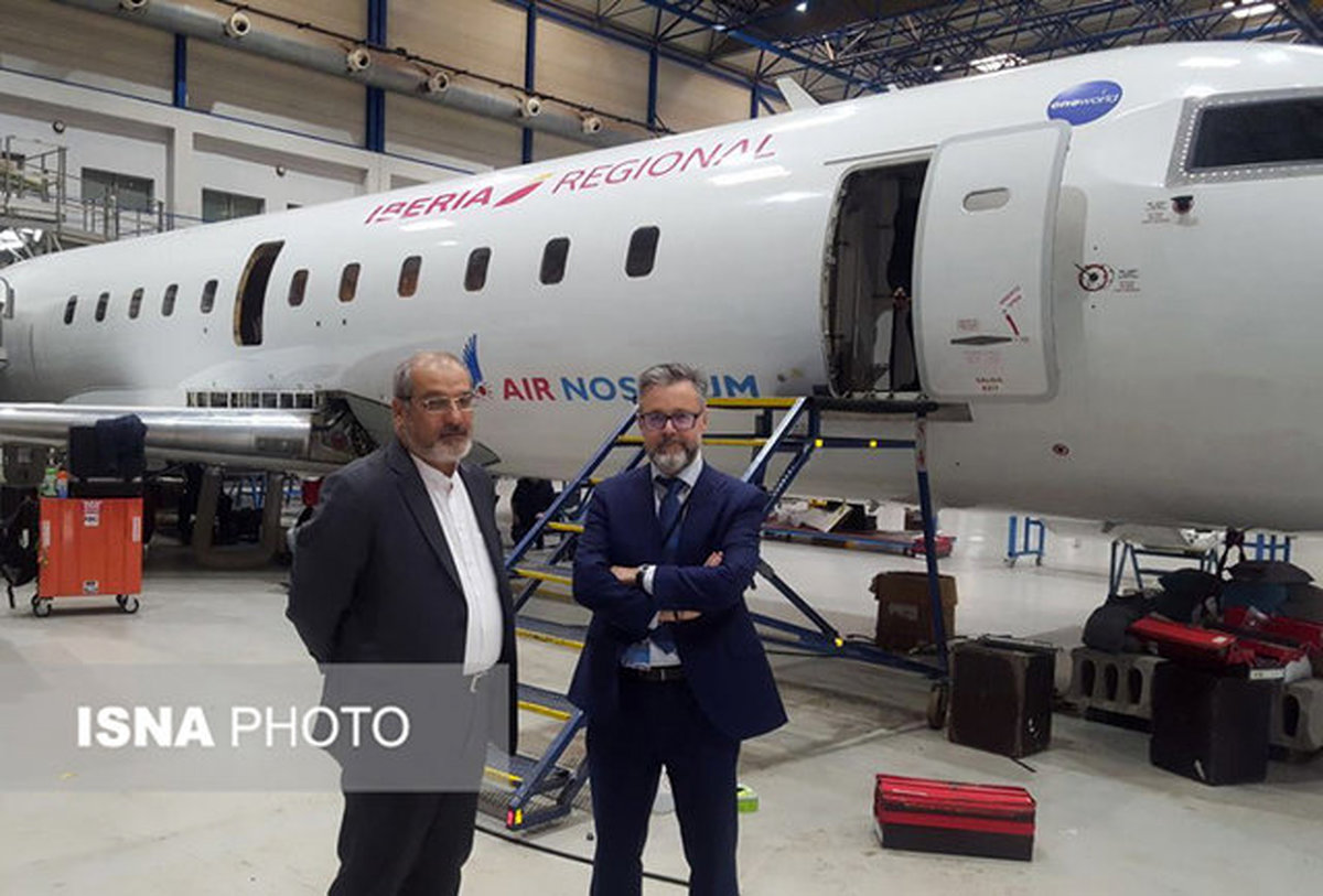 مذاکرات منطقه آزاد قشم و شرکت ایرنوستروم برای خرید هواپیما در اسپانیا