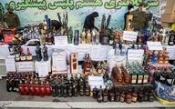 کشف بیش از 700 بطری مشروبات الکلی در محدوده خیابان جمهوری +عکس