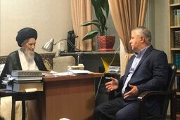 دیدار علی پروین با آیت‌الله علم‌الهدی+ عکس