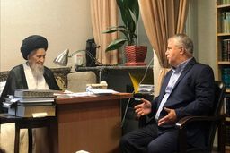 دیدار علی پروین با آیت‌الله علم‌الهدی+ عکس