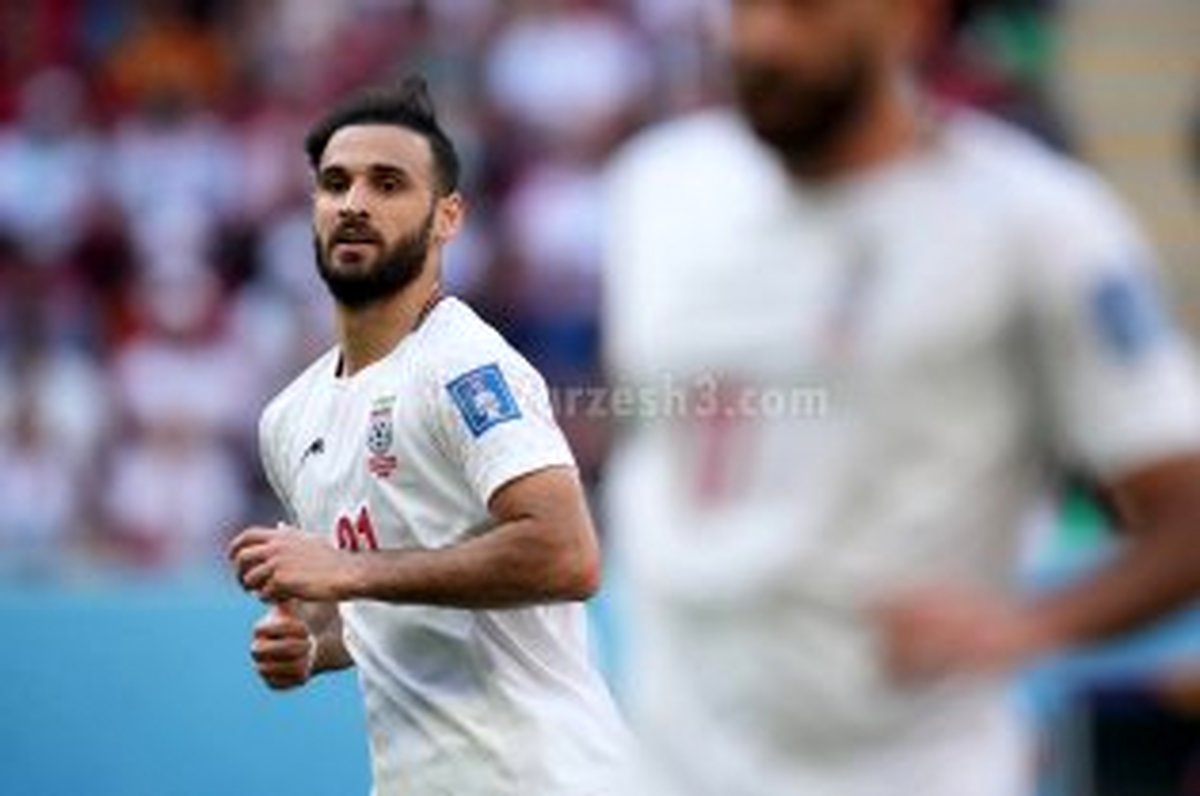 تمرین اختصاصی احمد نور پیش از بازی آمریکا
