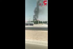 فوری؛ سقوط بالگرد در شیراز+فیلم