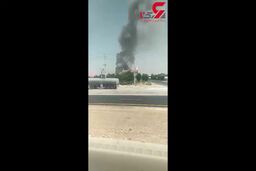 فوری؛ سقوط بالگرد در شیراز+فیلم