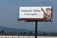 بایدن طالبانی روی بیلبوردهای آمریکا
