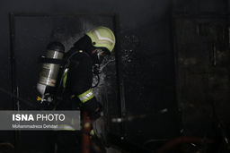 حادثه آتش سوزی شدید در شیراز+تصاویر