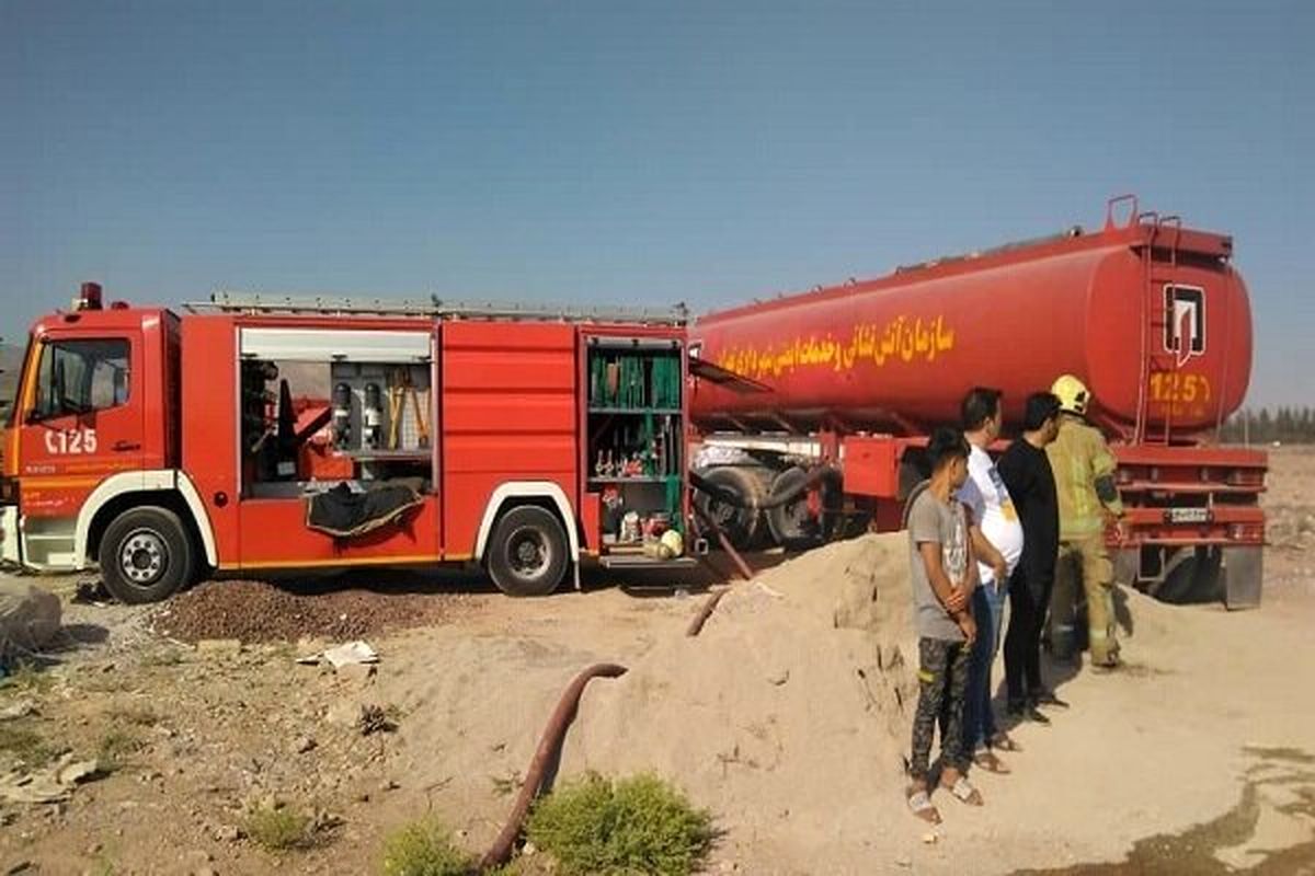 وقوع حریق در یک کارگاه تولیدی در جاده خاوران