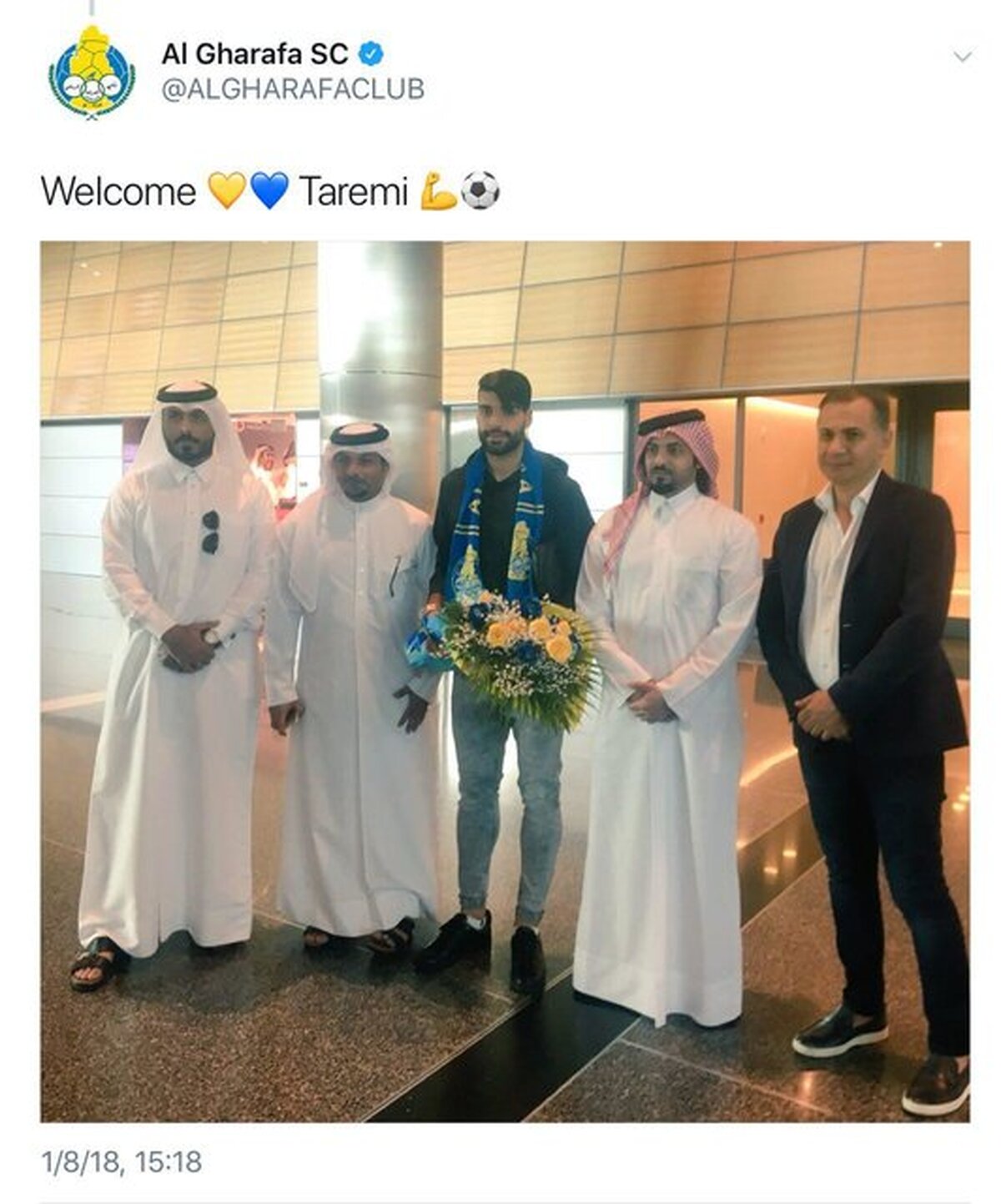  طارمی وارد قطر شد و مورد  استقبال قطری‌ها  قرار گرفت+عکس