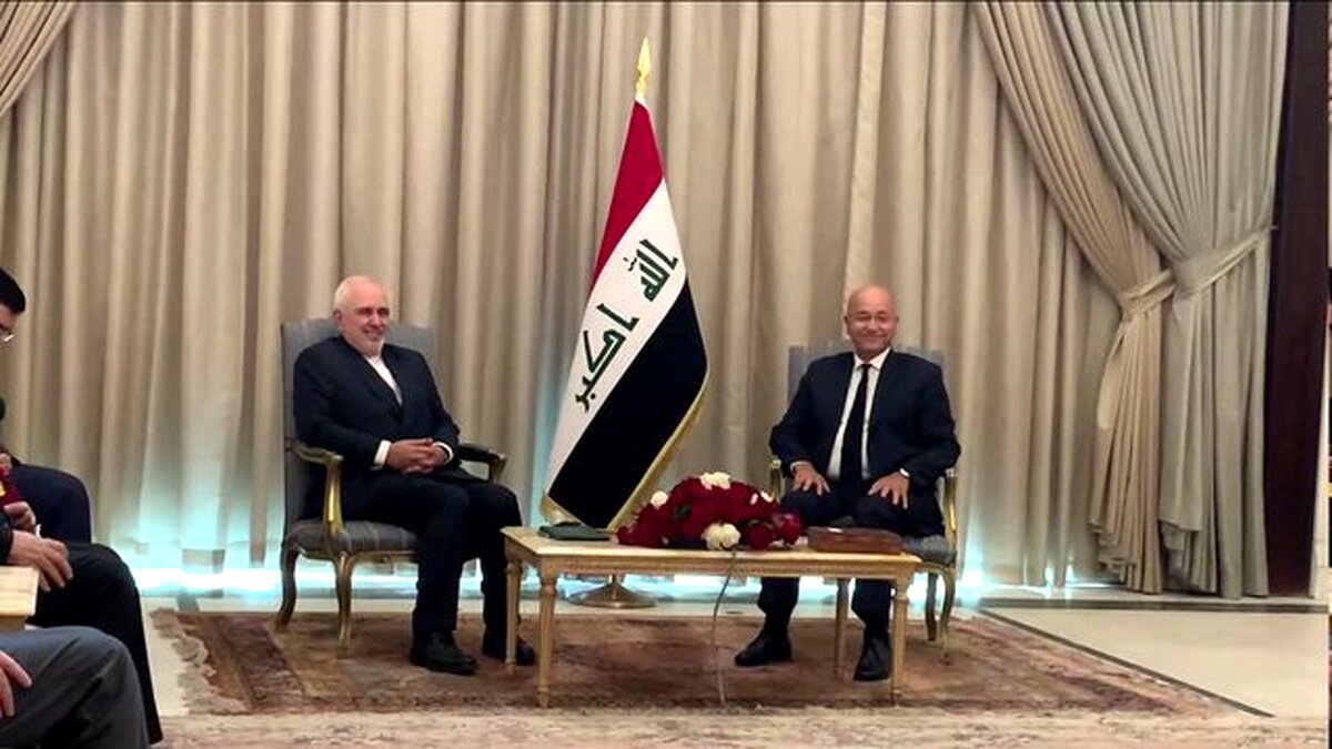 ظریف با رئیس جمهور عراق دیدار کرد