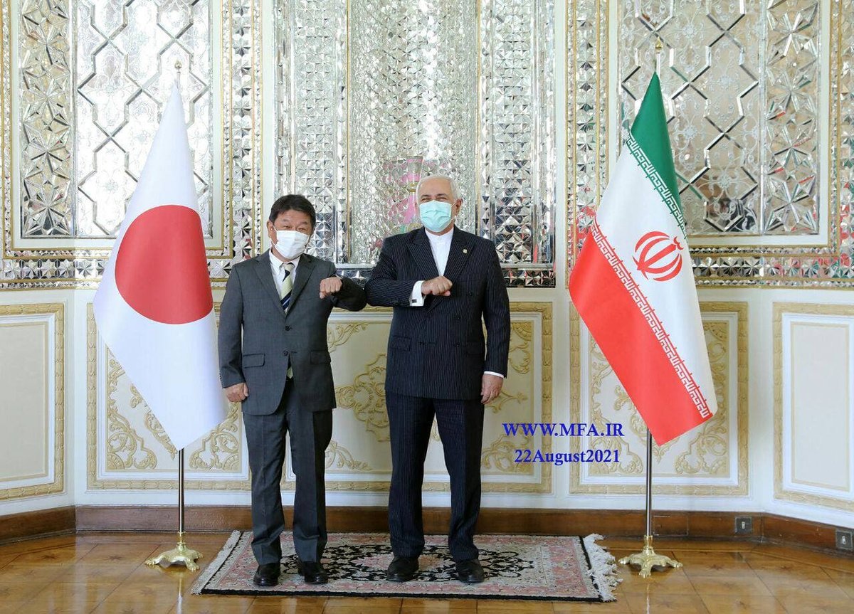 توئیت ظریف پس از دیدار با وزیر خارجه ژاپن