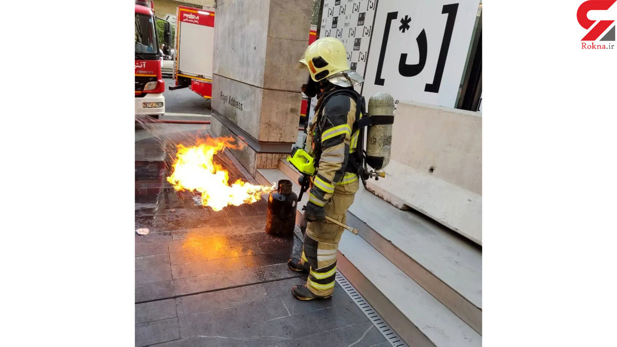 اولین فیلم و تصاویر حادثه آتش سوزی پاساژ رویال الهیه + جزئیات