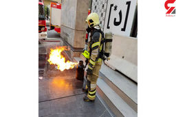 اولین فیلم و تصاویر حادثه آتش سوزی پاساژ رویال الهیه + جزئیات