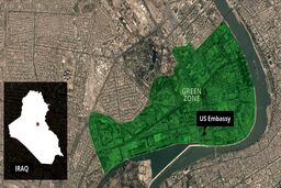 سفارت آمریکا در بغداد با موشک کاتیوشا هدف قرار گرفت