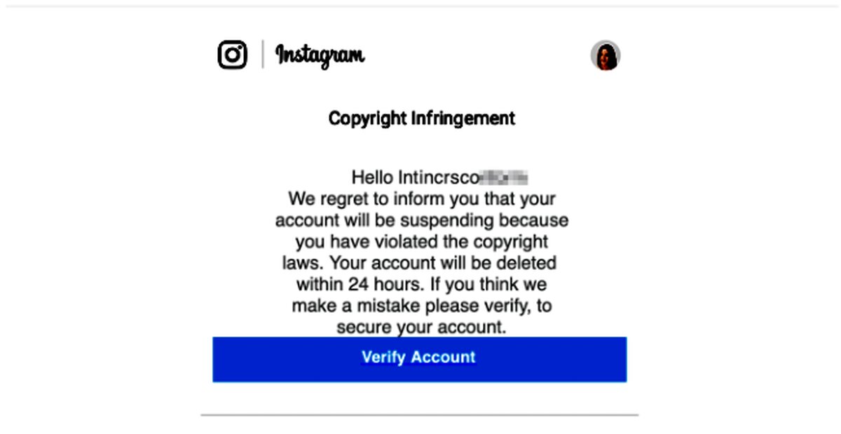 رفع مشکل کپی رایت در اینستاگرام