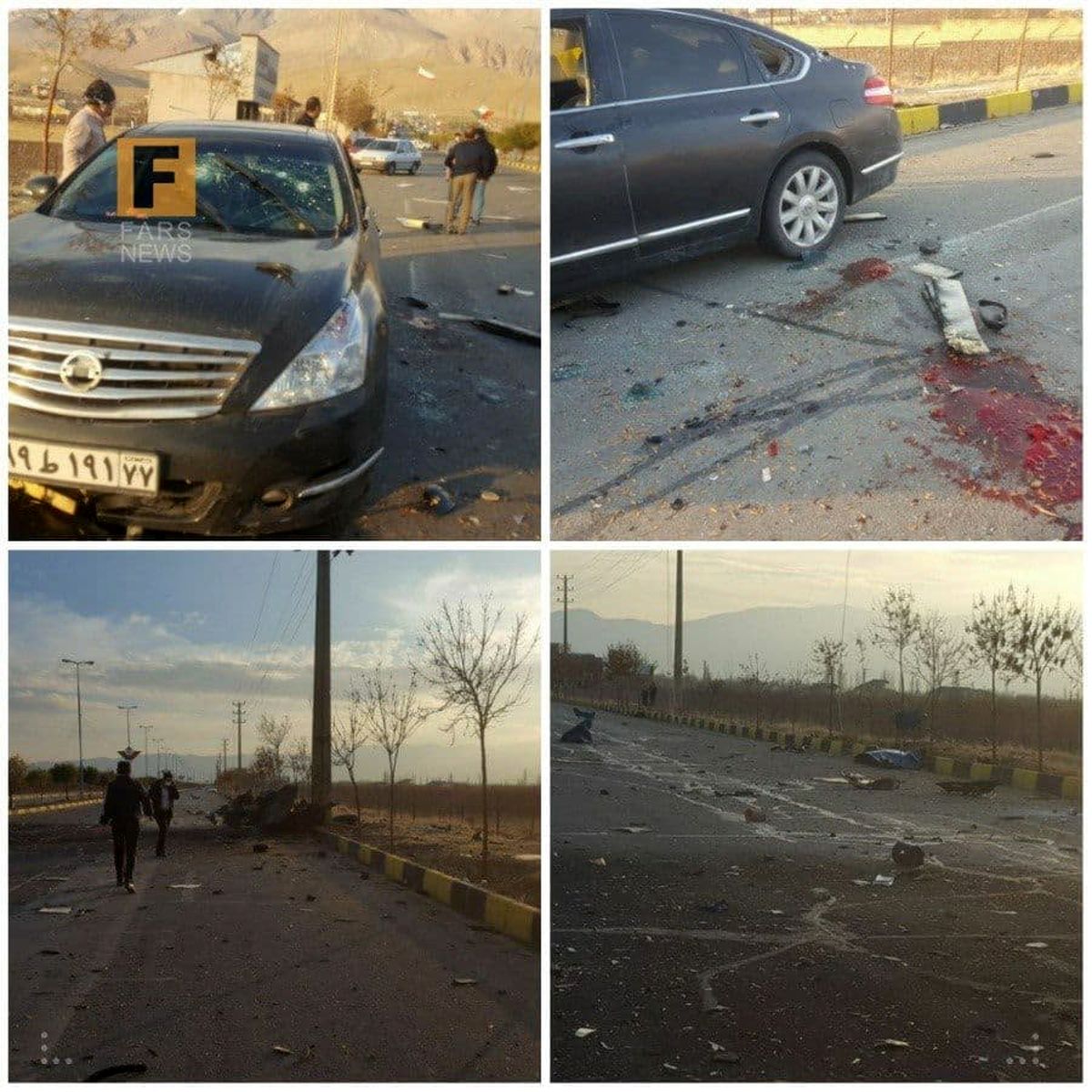 تصویر دقیق محل شهادت دانشمند هسته‌ای کشورمان