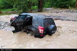 سیل عجیب تابستانه در جنوب استان فارس+عکس