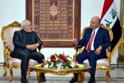 دیدار ظریف با برهم صالح رئیس جمهوری عراق 