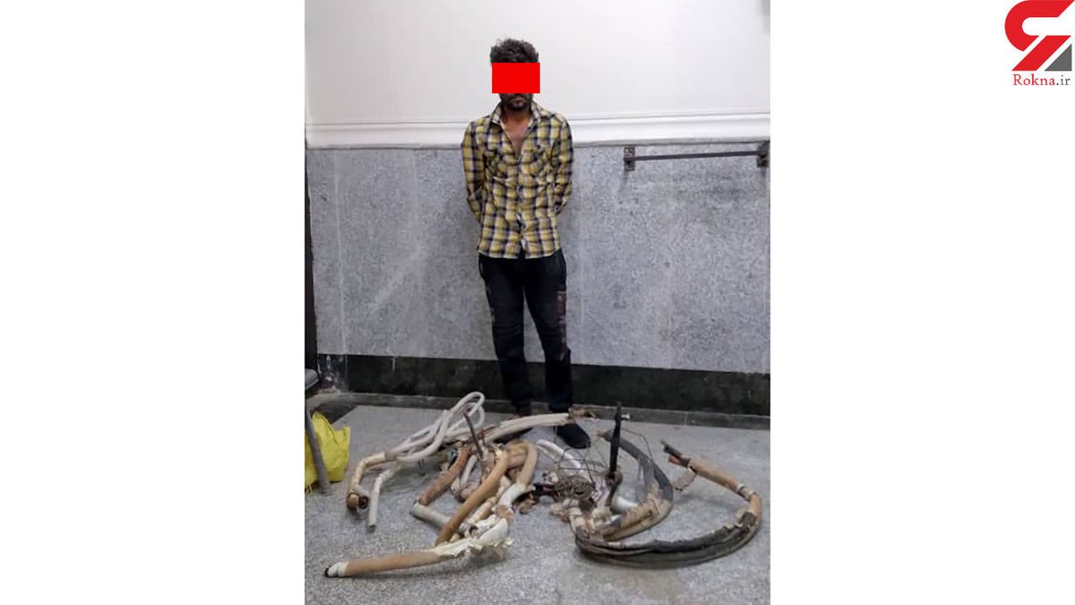 زندان ایستگاه آخر دزد لوله های مسی کولر گازی های آبادانی ها + عکس