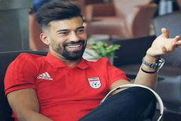 آرایش عجیب صورت رامین رضاییان