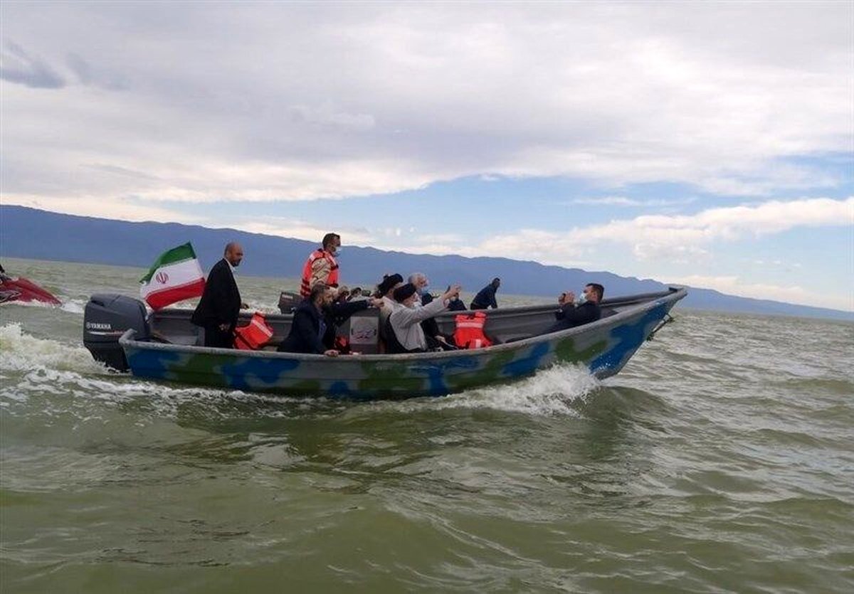 رئیسجمهور از تنها جزیره ایرانی دریای خزر بازدید کرد