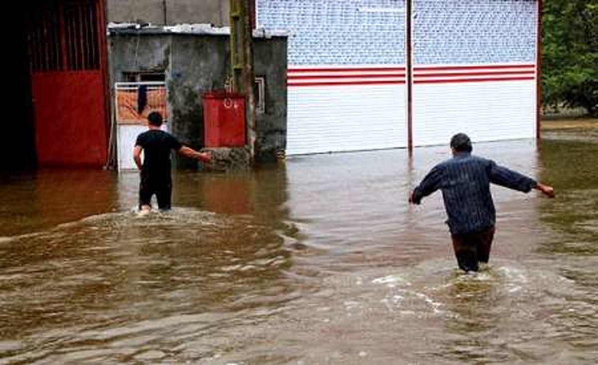 بارش 10ساعته و بی وقفه باران در کهنوج کرمان