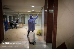 تصاویر بازگشت بیمارستان بقیه الله به شرایط عادی