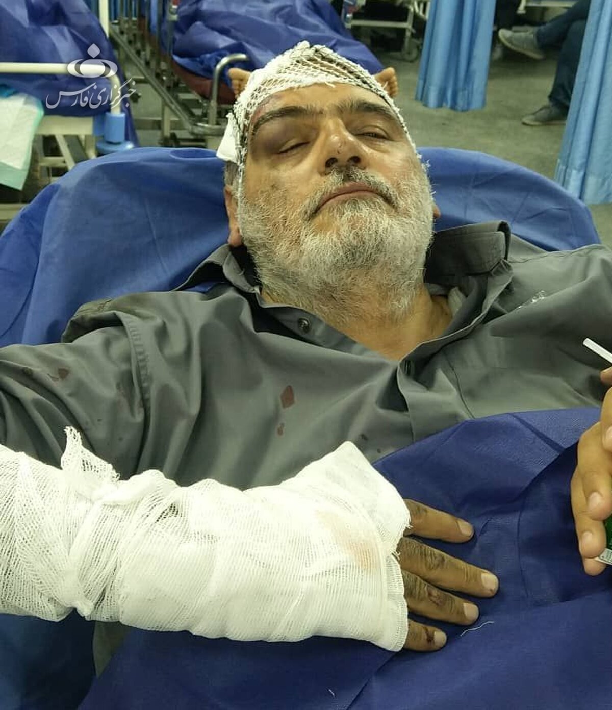 حسین‌ الله کرم دچار سانحه رانندگی شد