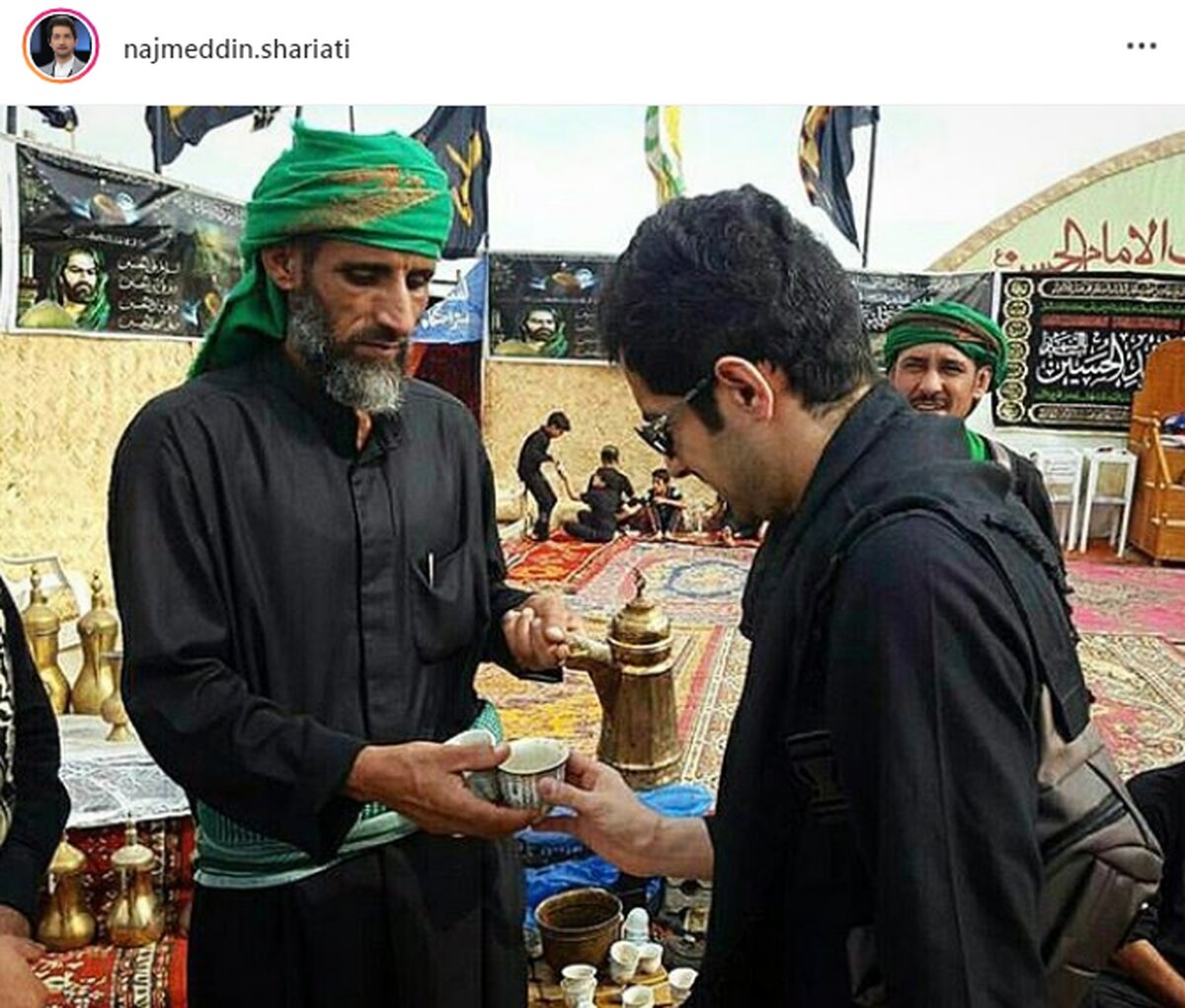 سفر بی حاشیه ترین مجری تلویزیون به کربلا/ عکس