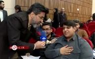 قرار دانشجوی ۱۴۳ کیلویی با رئیس جمهور + فیلم