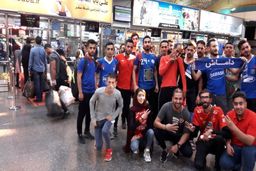 استقبال پرسپولیسی - داماشی از کاروان سرخ‌ها