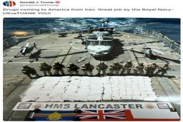 پست مواد مخدری ترامپ علیه ایران که به طرز مشکوکی حذف شد + عکس