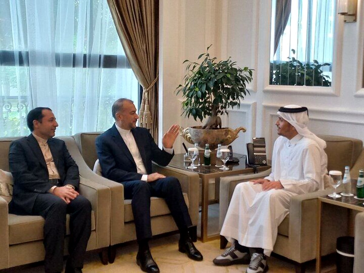 امیرعبداللهیان با وزیر خارجه قطر دیدار و گفت‌وگو کرد