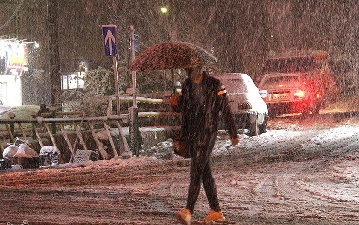 بارش برف در آخر هفته
