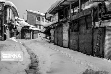 بارش برف سنگین در رشت