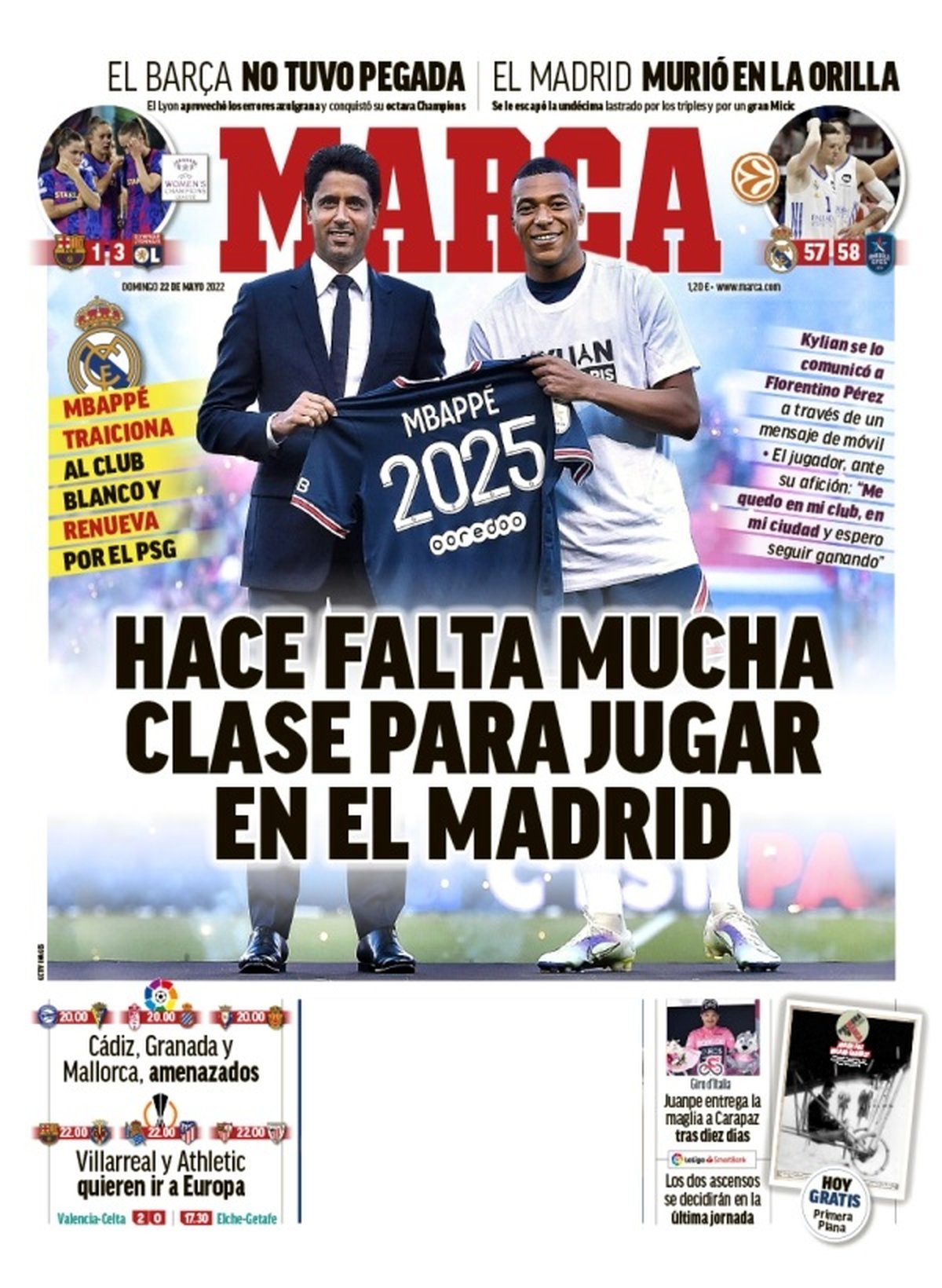 واکنش تند نشریات مادریدی؛  بی کلاسی آقای امباپه(عکس)