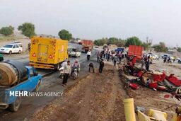 تصاویر اولیه از تصادف مرگبار در شوشتر